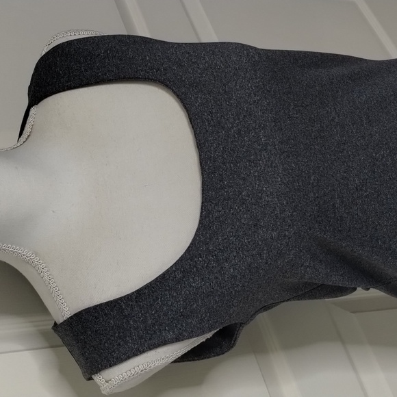 Zara W/B collection gray slub fleck size Large sleeveless super soft tank - Picture 2 of 9